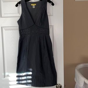 Cathernie Malandrino Silk Dress Deep V Neck 100% Silk Dress